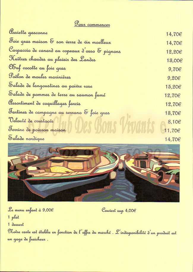 Restaurant La Garole Carte Et Menus